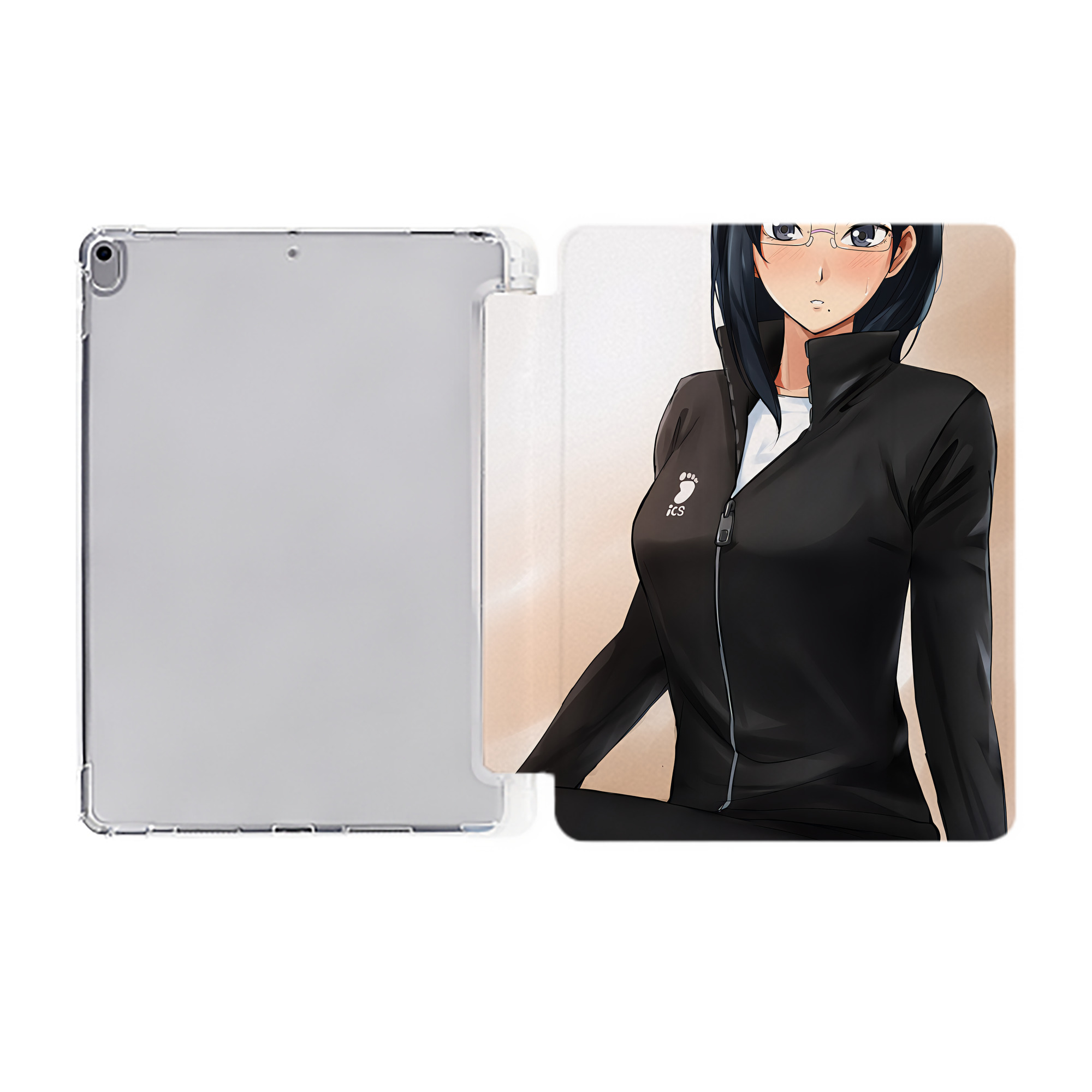 （画像用） ハイキュー!! Haikyu!! IPad ケース ペン収納付き 三つ折りスタンド PUレザー×シリコン 対応機種9.5/10.5/10.9インチ